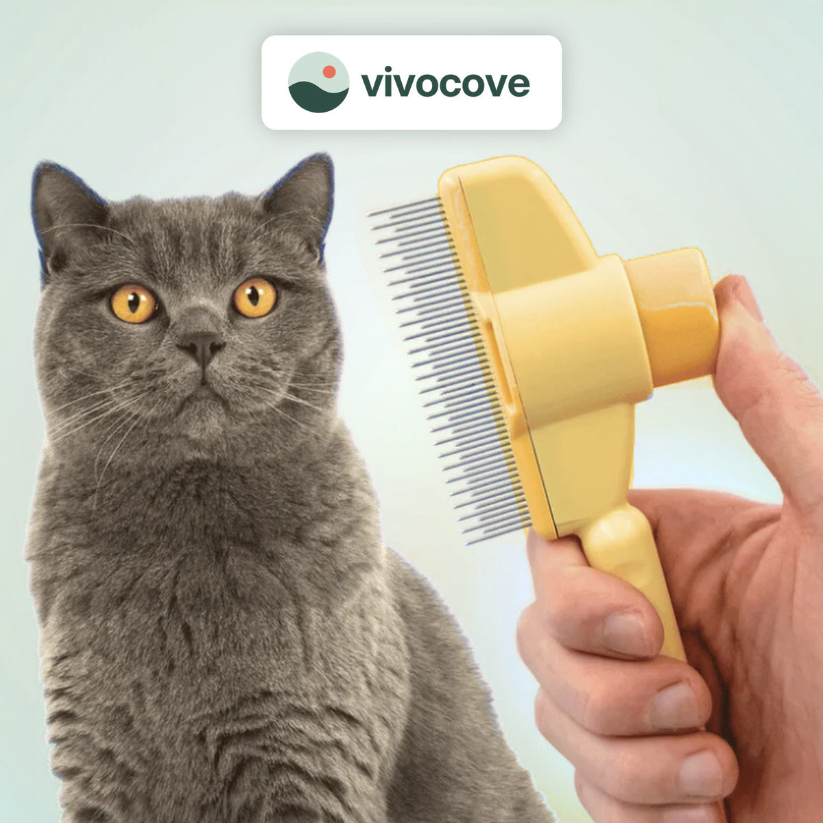 Vivocove self-cleaning cat brush